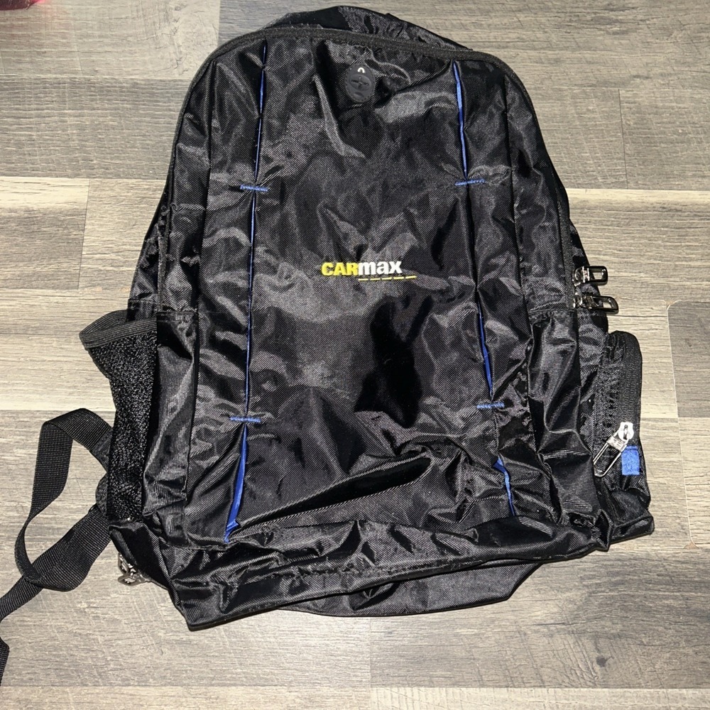 CarMax Black &‎ Blue Heavy Duty Backpack